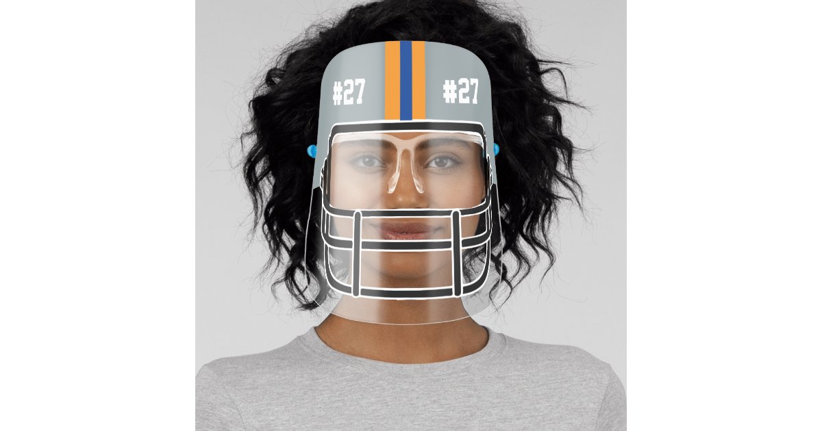 Any Custom Color Football Helmet Face Shield Zazzle