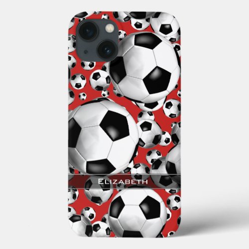 ANY custom color girls soccer balls everywhere iPhone 13 Case