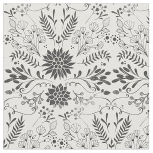 Any Custom Color Rustic Floral Pattern Fabric