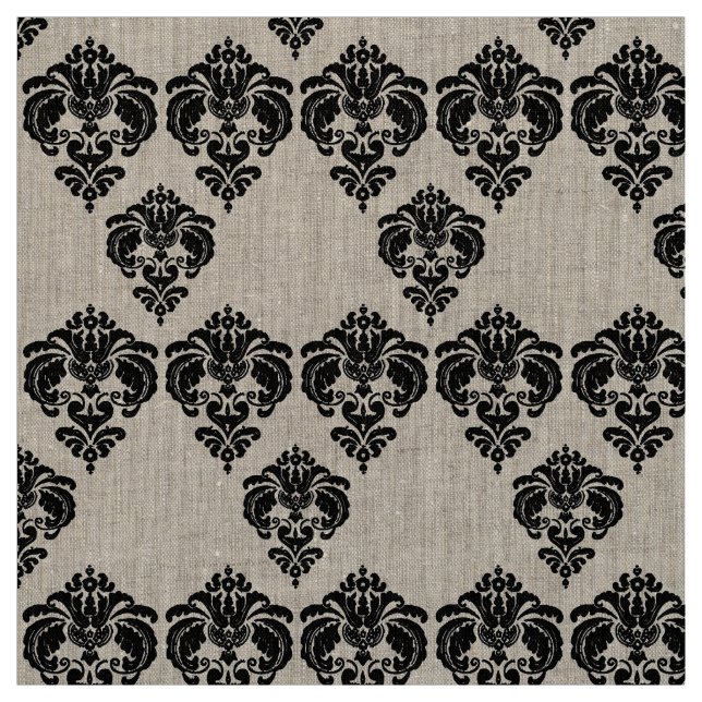 Any Custom Color Rustic Floral Pattern Fabric (Swatch)