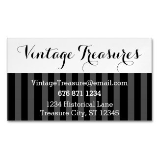 Any Custom Color Stripe Pattern Magnetic Business Card