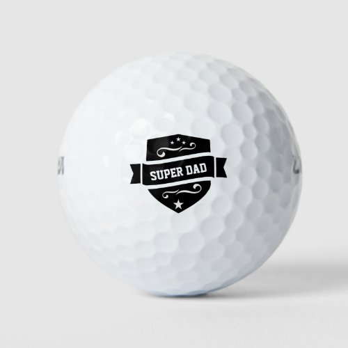 Any Custom Color SUPER DAD Golf Ball