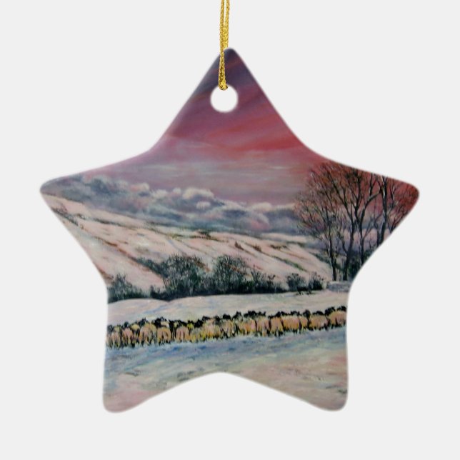 Any Dale in Yorkshire Ceramic Ornament (Front)