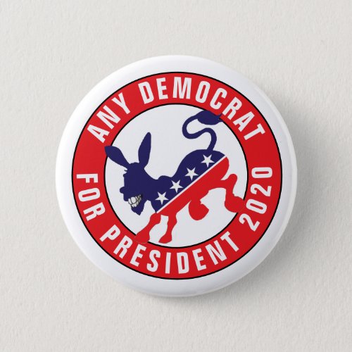 ANY DEMOCRAT FOR PRESIDENT 2020 Funny Political Button