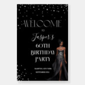 Any Event - African American Glamour Welcome Sign 