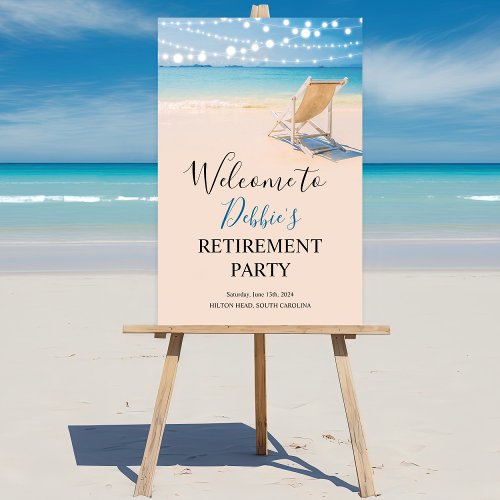 ANY EVENT _ Beach Welcome Sign Poster
