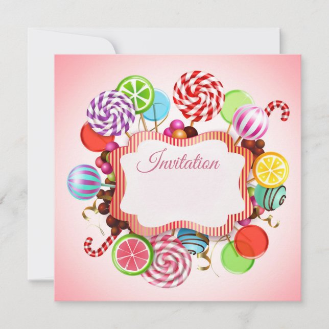 Any Event Candy Invitation (Front)