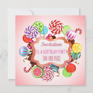 Any Event Candy Invitation