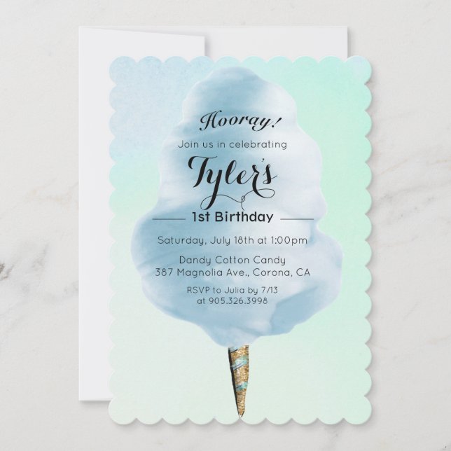 ANY EVENT - Cotton Candy Watercolor Invitation (Front)