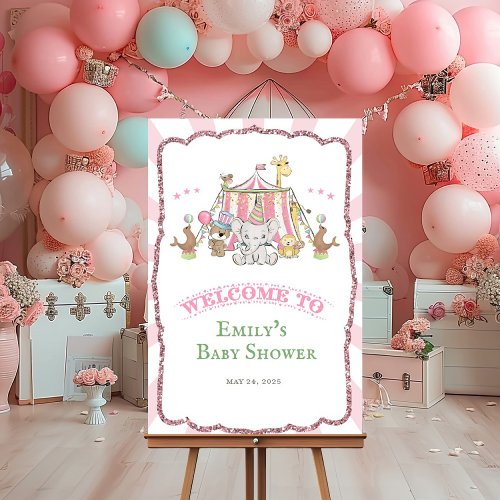 Any Event _ Cute Circus Welcome Sign Poster