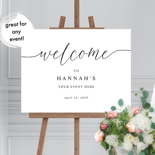 Any Event Elegant Script Welcome Sign