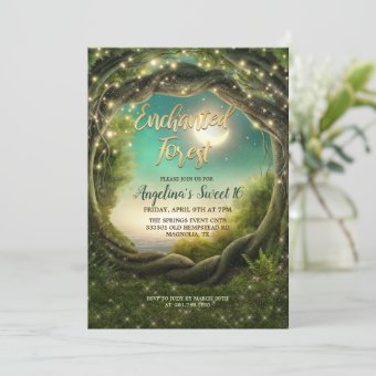 ANY EVENT - Enchanted Forest Invitation | Zazzle