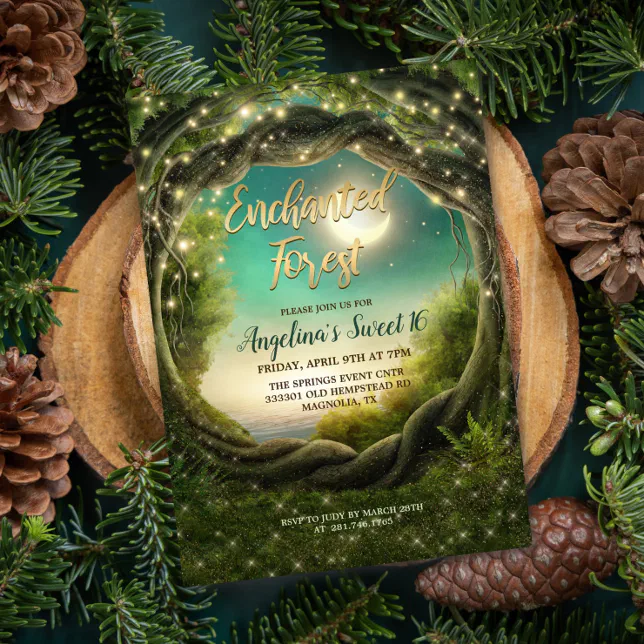 ANY EVENT - Enchanted Forest Invitation | Zazzle