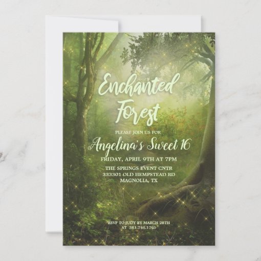 ANY EVENT - Enchanted Forest Invitation | Zazzle