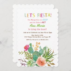 ANY EVENT - Fiesta Floral Cactus Invitation