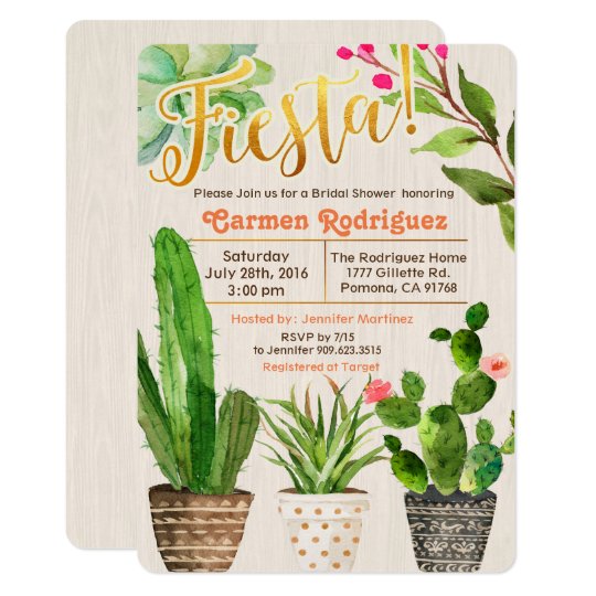 Cactus Invitation Template 8