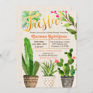 ANY EVENT - Fiesta Succulent Cactus Invitation