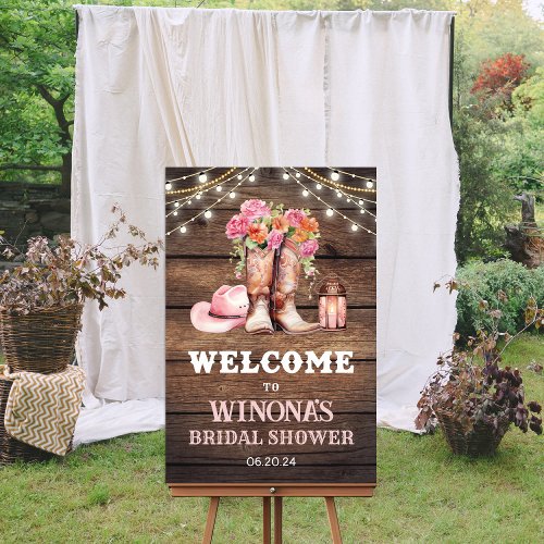 ANY EVENT _ Foam Board Cowgirl Boots Western Sign