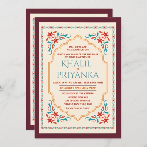 ANY EVENT _ Indian Wedding Bridal Invitation