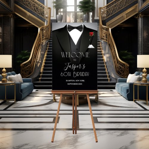 ANY EVENT _ Mens Tuxedo Welcome Poster Sign