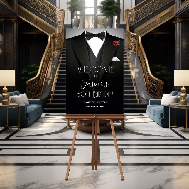 ANY EVENT - Mens Tuxedo Welcome Sign Foam Boards (Creator Uploaded)