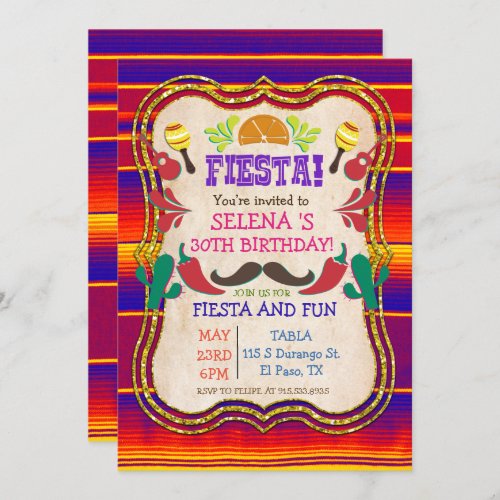ANY EVENT _ Mexican Fiesta Party Invitation