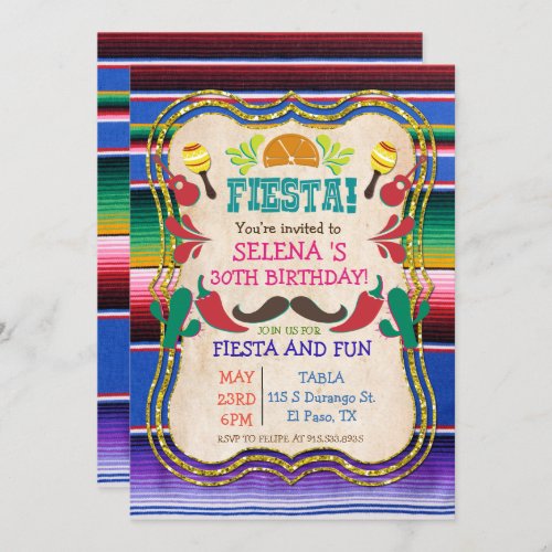 ANY EVENT _ Mexican Fiesta Party Invitation