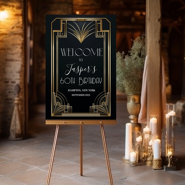 ANY EVENT - Roaring 20s Welcome Poster Sign (Creator Uploaded)