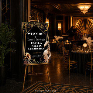 ANY EVENT - Roaring 20s Welcome Sign Foam Boards