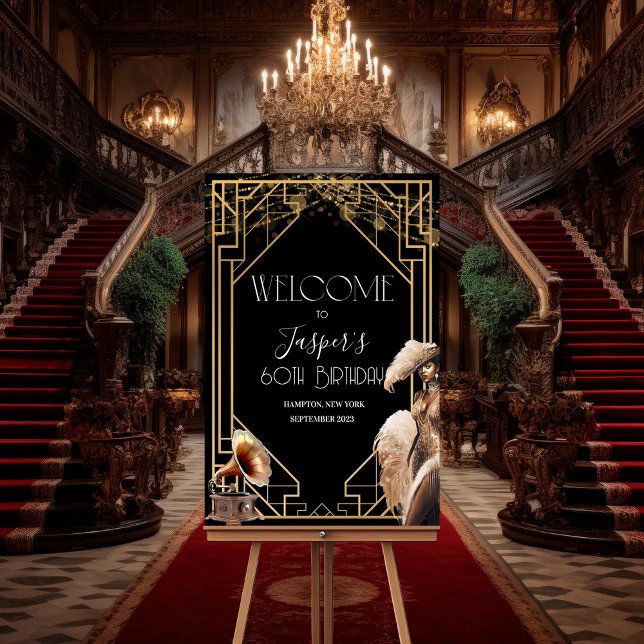 ANY EVENT - Roaring 20s Welcome Sign Poster (Creator Uploaded)