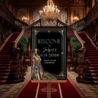 ANY EVENT - Roaring 20s Welcome Sign Poster Board