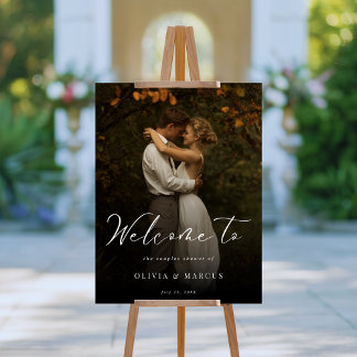 Any Event Script Photo Welcome Sign Couples Shower