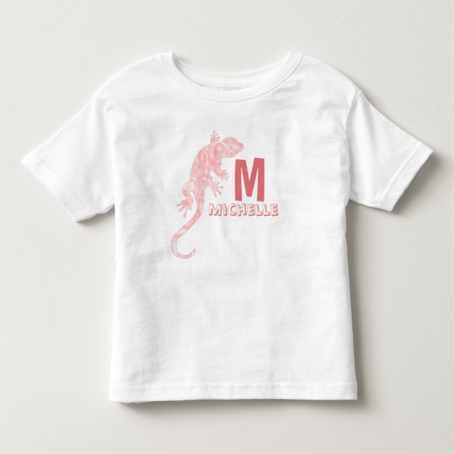 Any Girls Name Lizard Monogram Tee (Front)