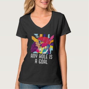 Any Hole Is A Goal Bisexual Rainbow Pride Bisexual T-Shirt