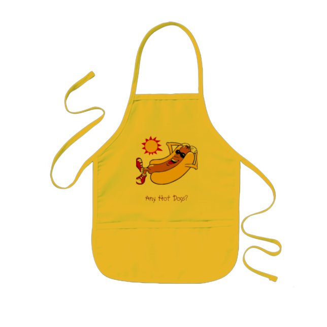 Any Hot Dogs? Kids' Apron (Front)