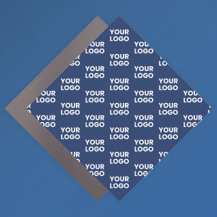Any Image or Business Logo Editable Dark Navy Blue Car Magnet