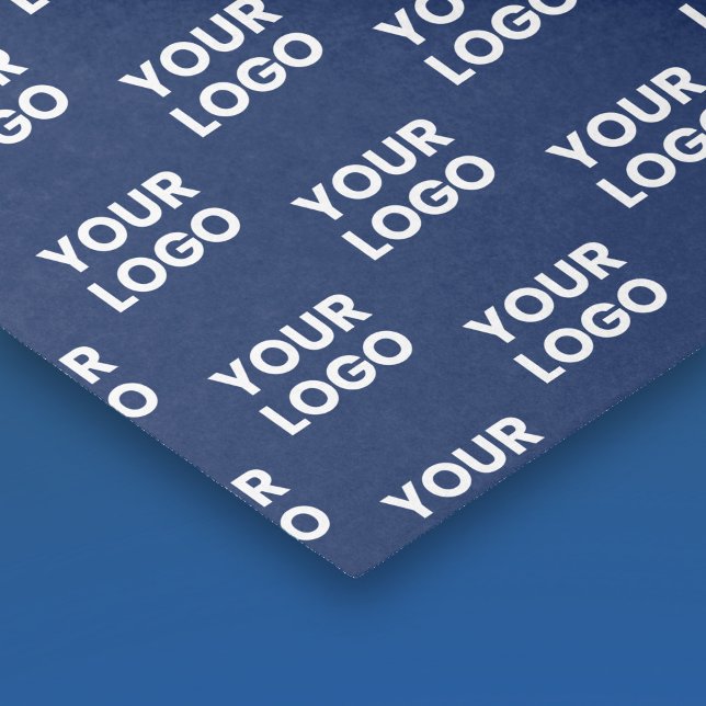 Any Image or Business Logo Editable Dark Navy Blue Tissue Paper (Creator Uploaded)