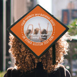 Any Inspirational Quote & Photo Orange and White Graduation Cap Topper<br><div class="desc">Add an elegant personalized touch to your college or high school commencement with this custom photo orange and white inspirational graduation cap topper. Quote can be customized to any favorite motivational saying, school name and degree, thanks mom and dad, or other message of your choice. (IMAGE PLACEMENT TIP: An easy...</div>