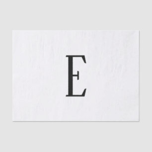 Any Letter Black & White or DIY Colors Tissue Paper