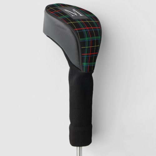 ANY LETTER _ Mens Golfing Golfer Tartan Monogram Golf Head Cover