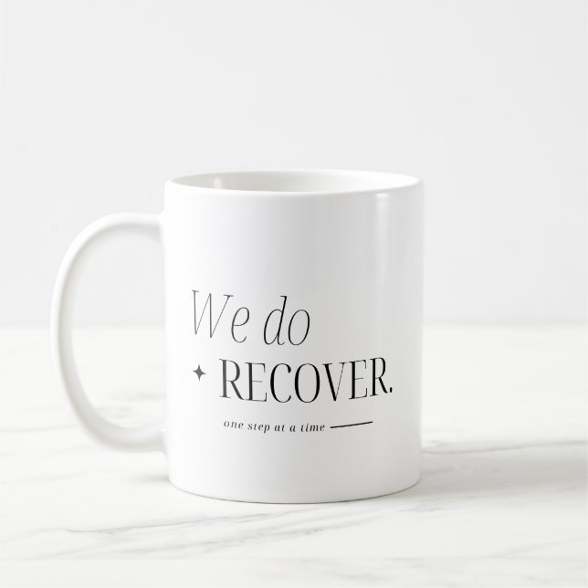 Any Logo Addiction Recovery Counselor Business Coffee Mug (Left)