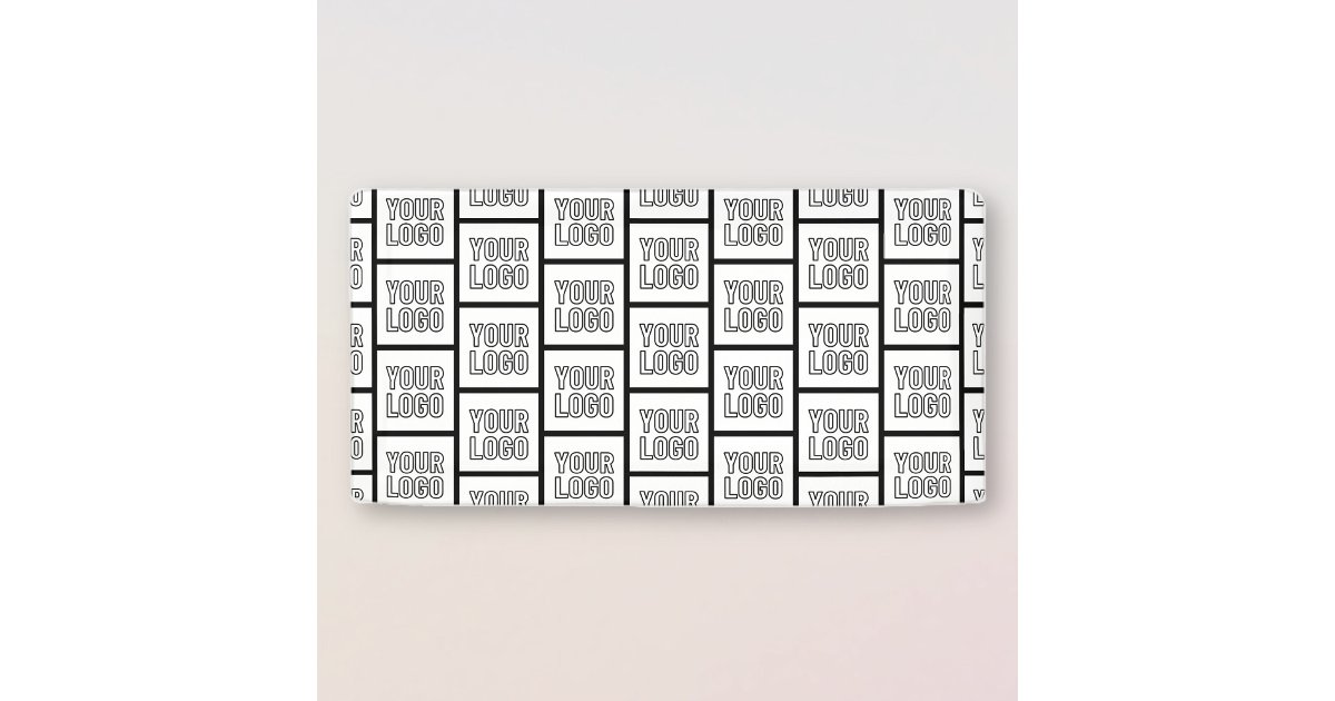 Logo Repeating Pattern Example Any Logo or Image Repeating Pattern Banner | Zazzle