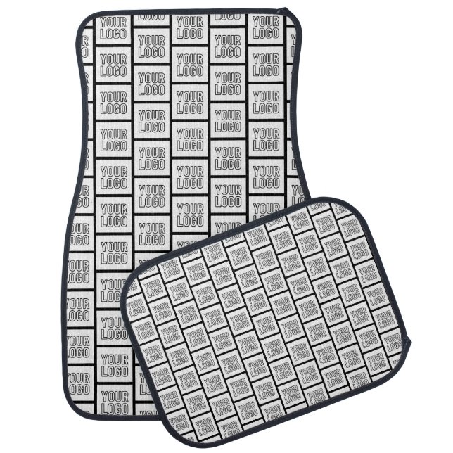 Any Logo or Image Repeating Pattern Car Floor Mat (Set)