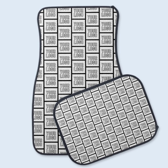 Any Logo or Image Repeating Pattern Car Floor Mat (Creator Uploaded)