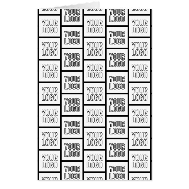 Any Logo or Image Repeating Pattern Card (Front)