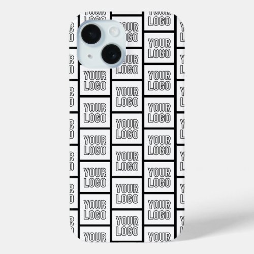 Any Logo or Image Repeating Pattern iPhone 15 Case