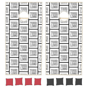 Any Logo or Image Repeating Pattern Cornhole Set