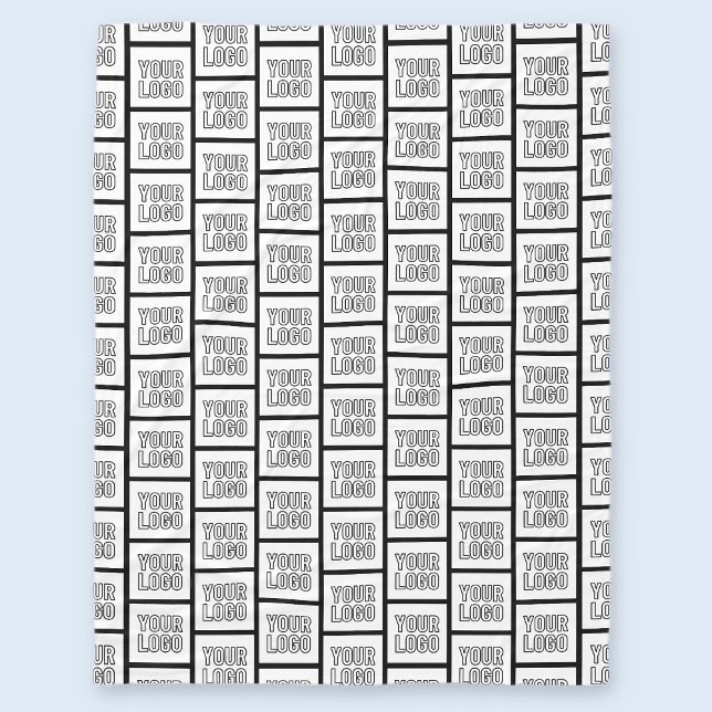 Any Logo or Image Repeating Pattern Fleece Blanket (Creator Uploaded)