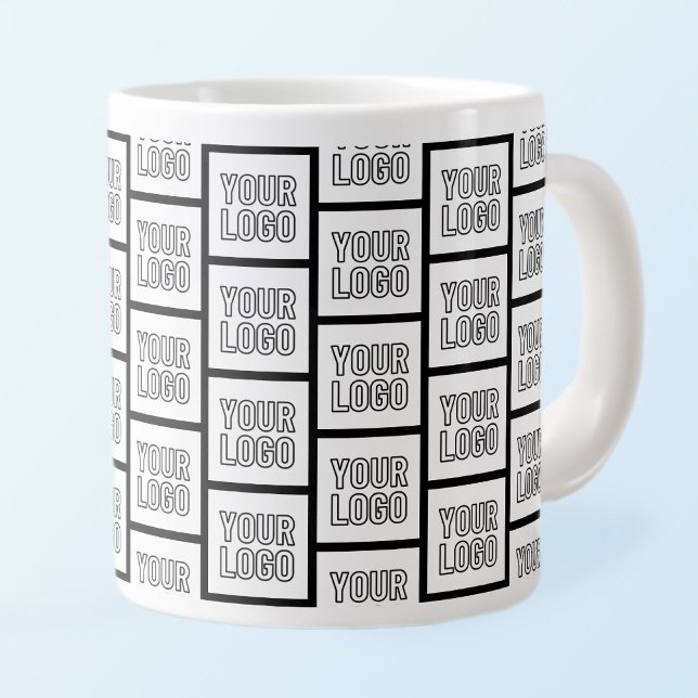Any Logo or Image Repeating Pattern Giant Coffee Mug (Creator Uploaded)