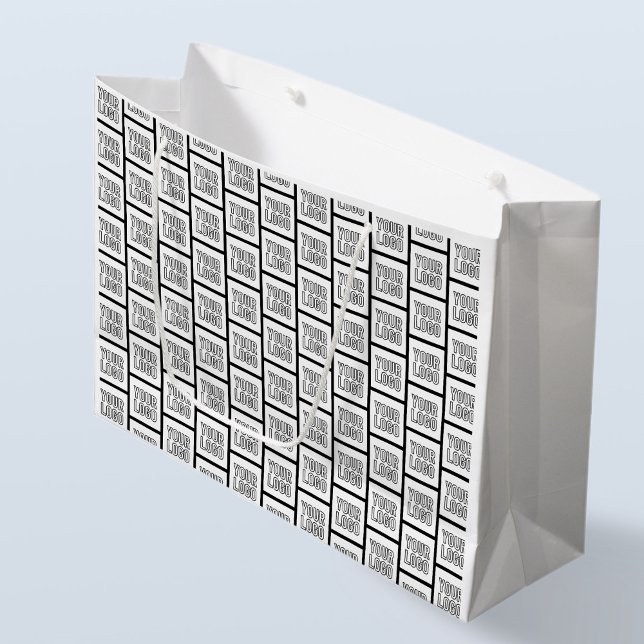 Any Logo or Image Repeating Pattern Large Gift Bag (Creator Uploaded)